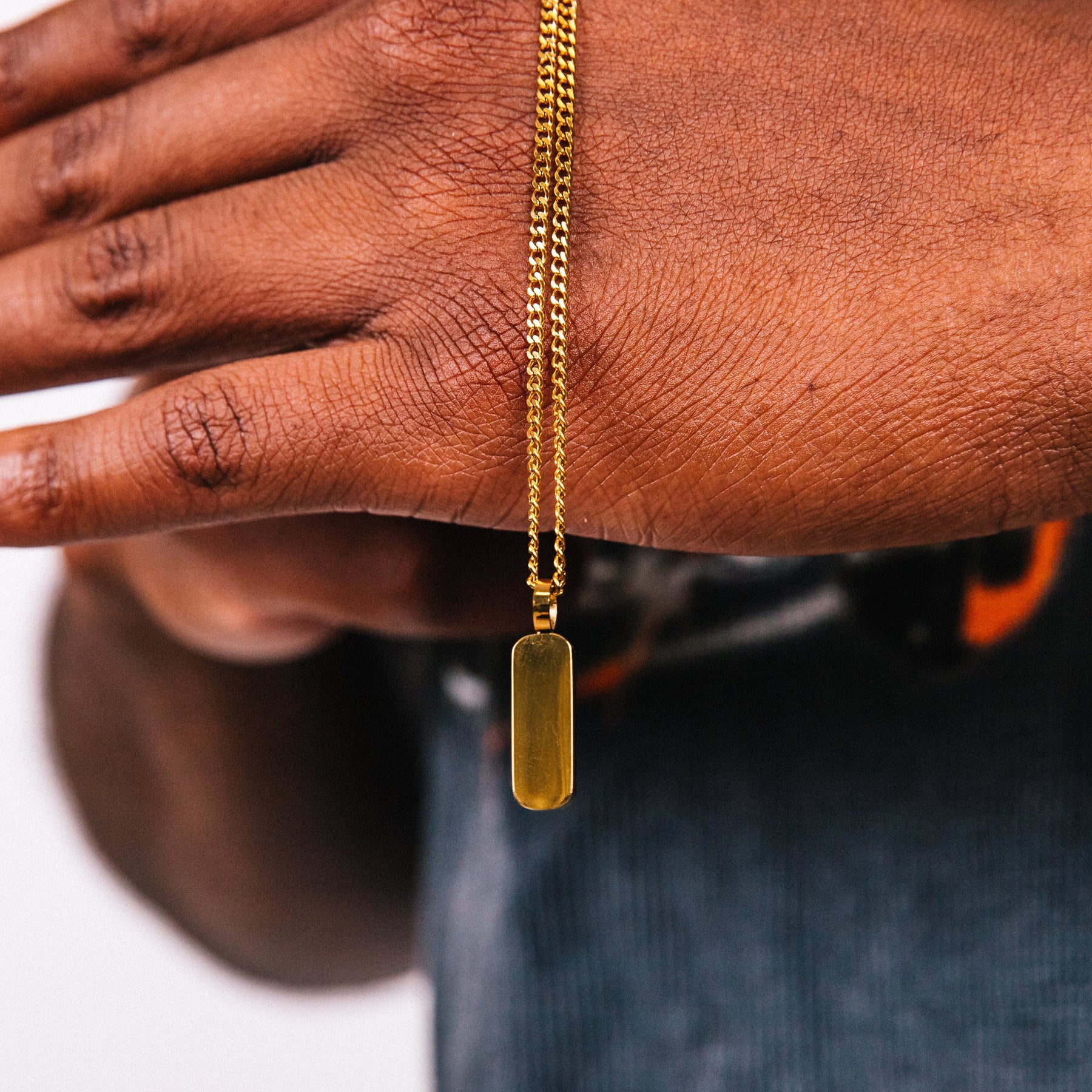 Axis Mens Gold Stainless Steel Chain