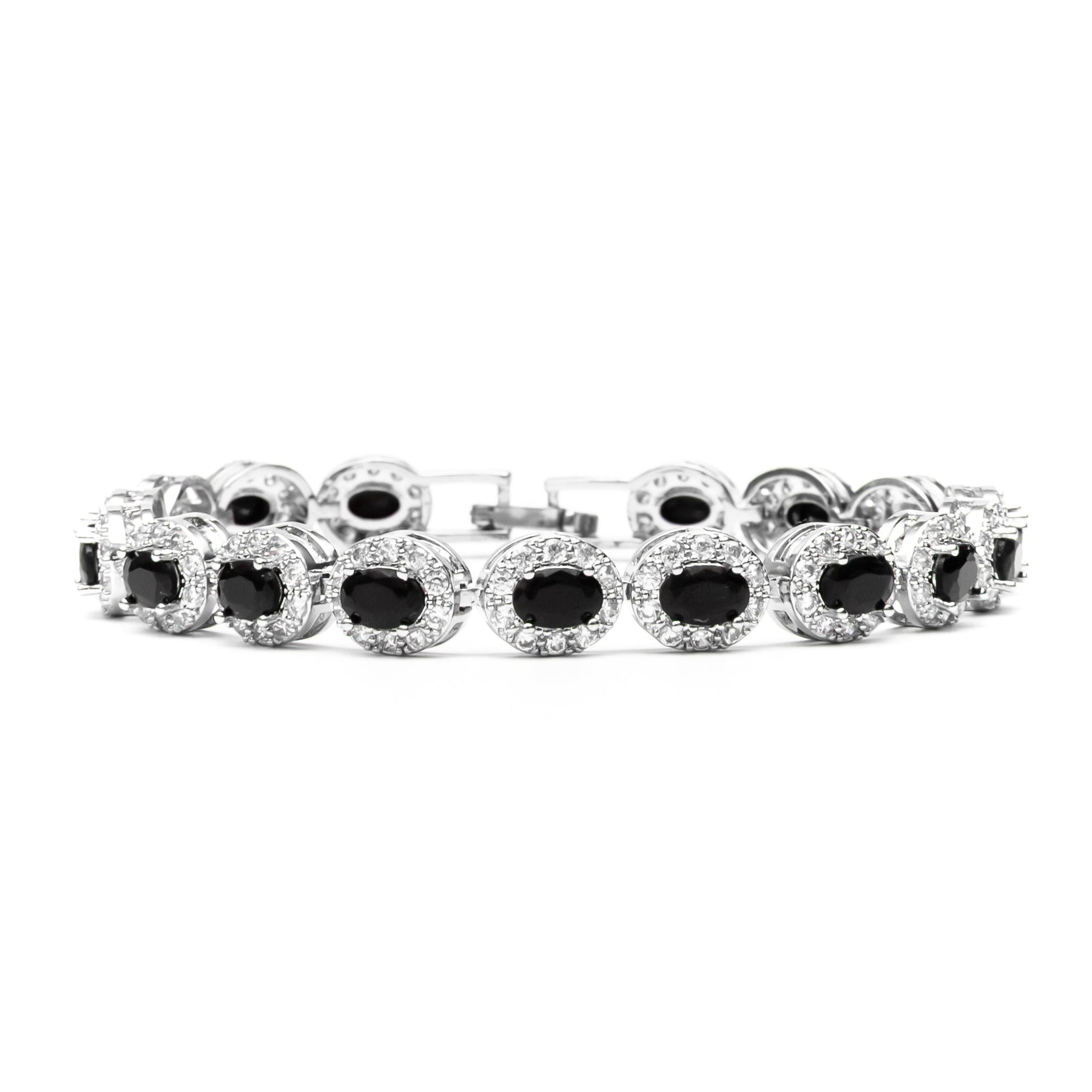 Black Halo Cut Mens Bracelet