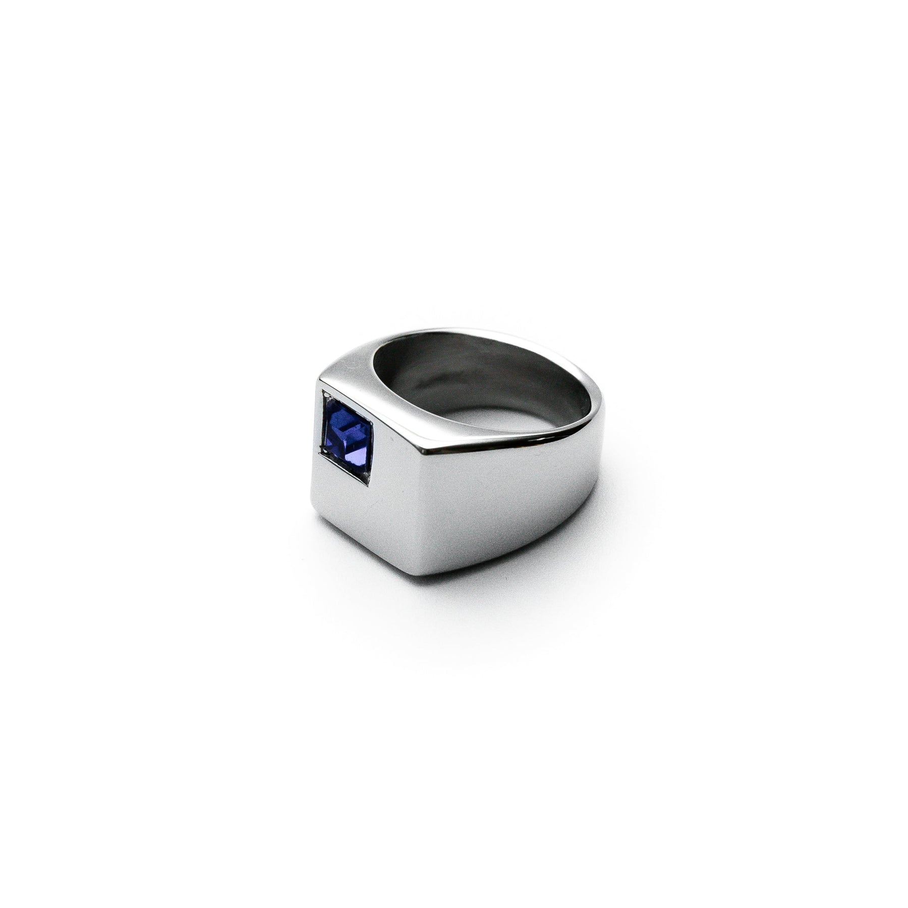 Blue Nova Mens Stainless Steel Ring