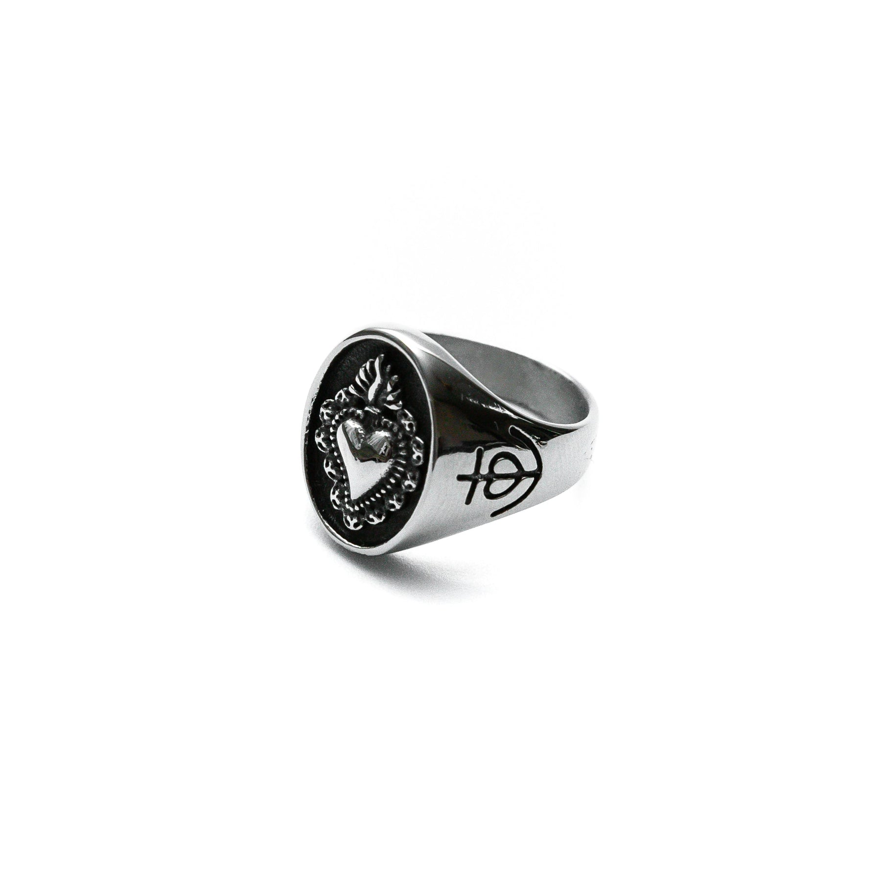 Charm Mens Stainless Steel Ring