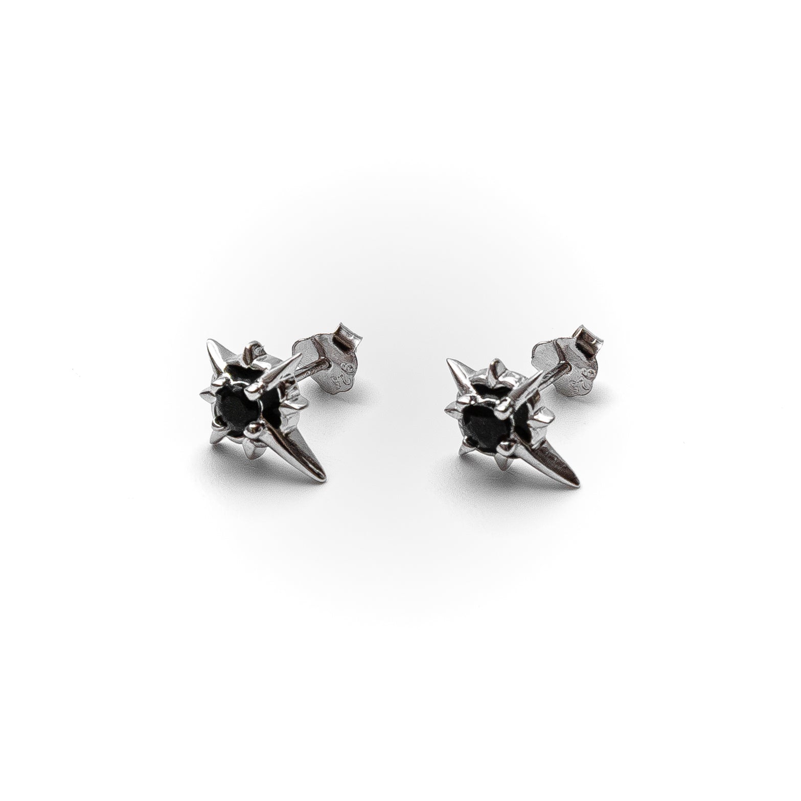 Vanta Mens Silver Earrings