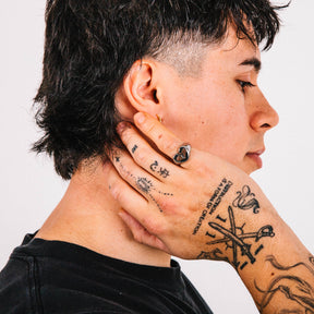 Anel Masculino Aco Inoxidavel Broken Heart