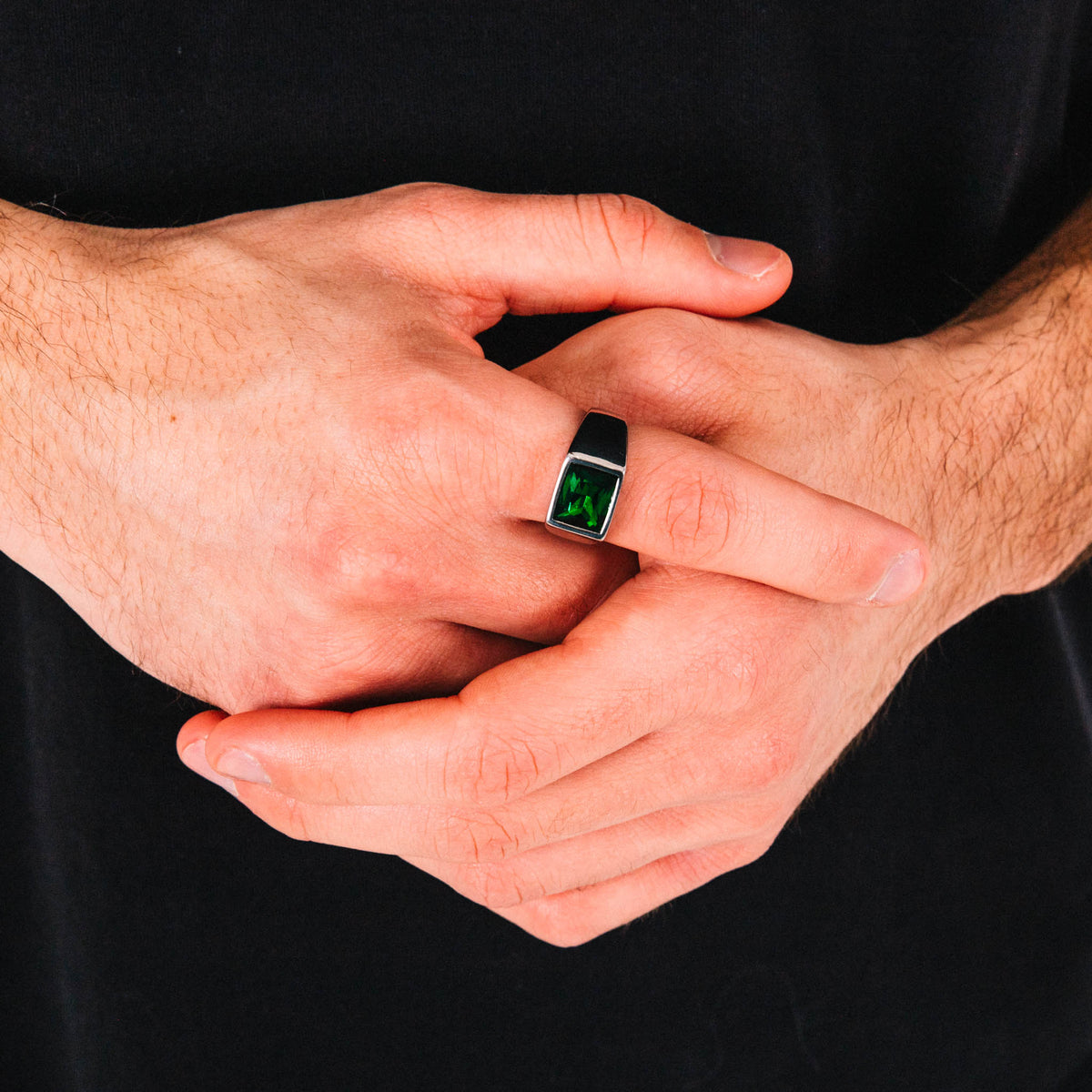 Anel Masculino Aco Inoxidavel Green Opium