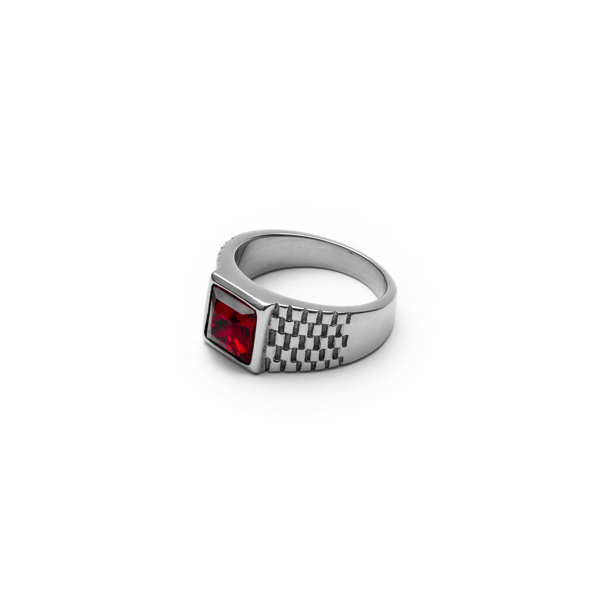 Anel Masculino Aco Inoxidavel Red Relix