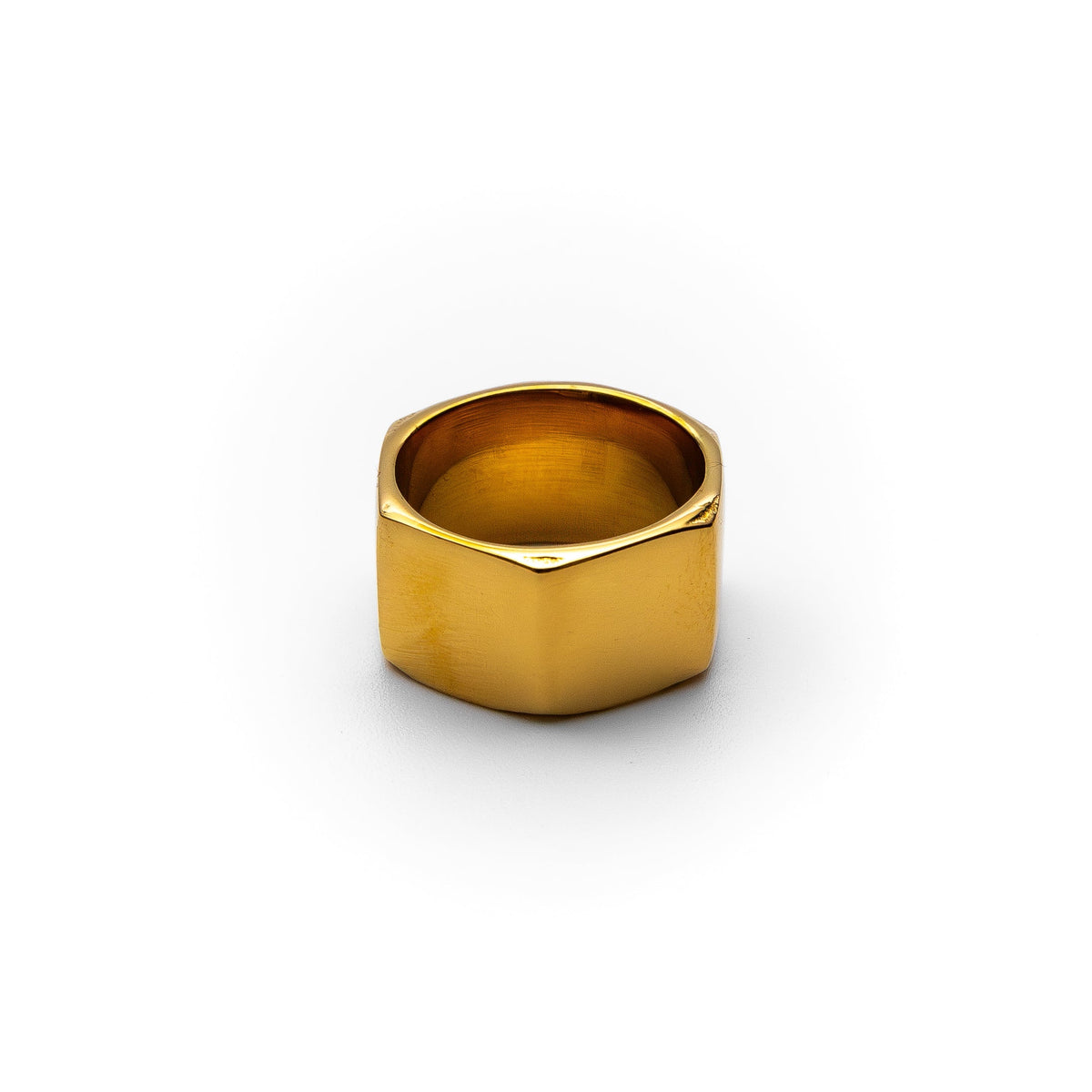 Anel Masculino Dourado Brutus