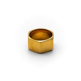 Anel Masculino Dourado Brutus