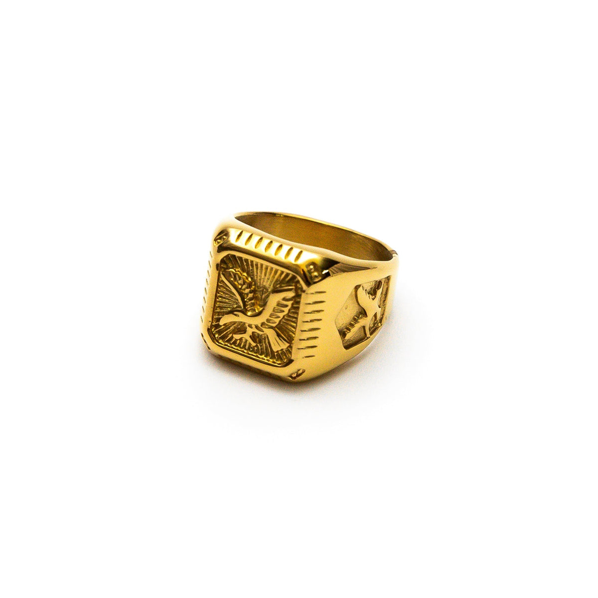 Anel Masculino Dourado Mafia