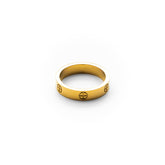 Anel Masculino Dourado Marques