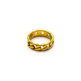 Anel Masculino Dourado Relo