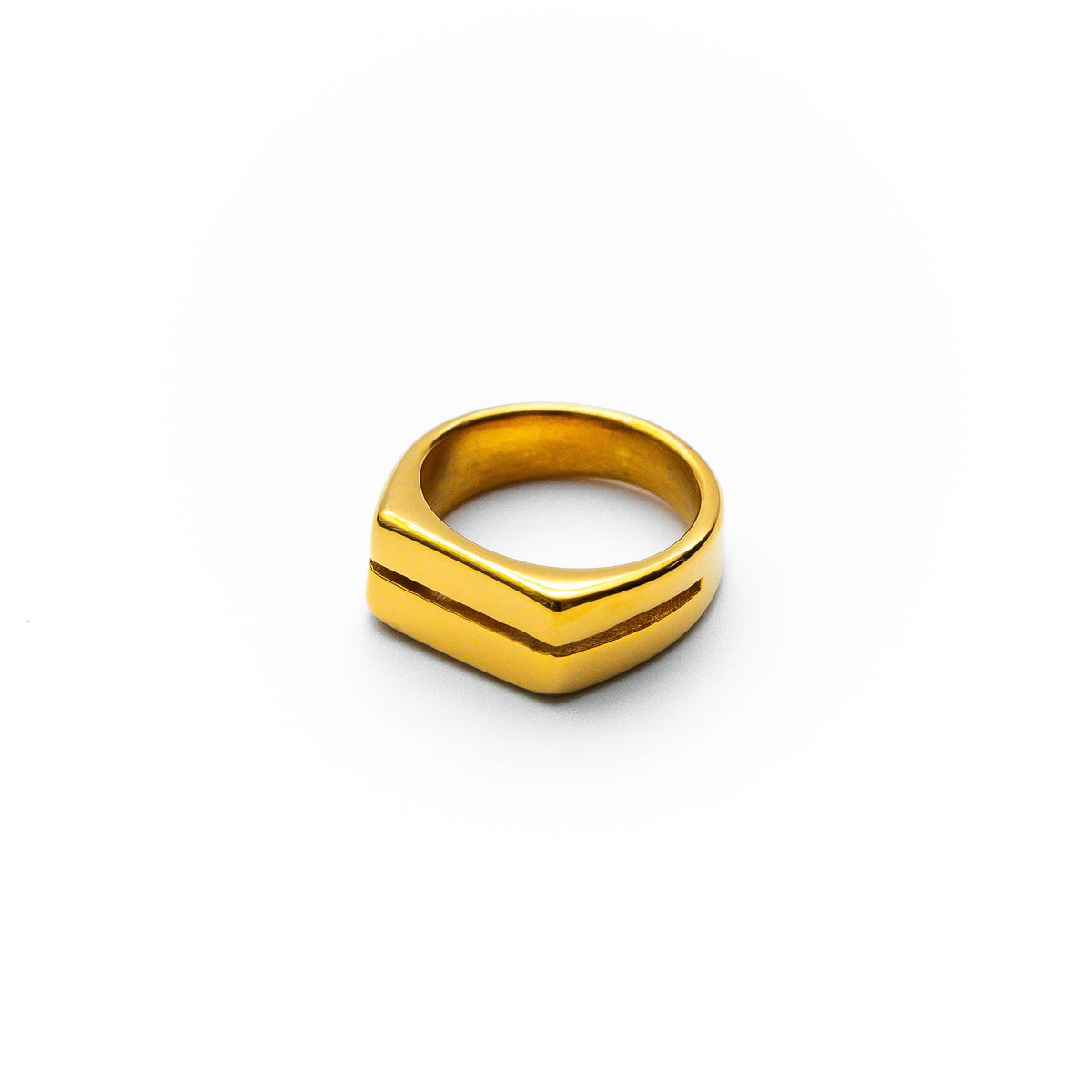 Anel Masculino Dourado Vesper