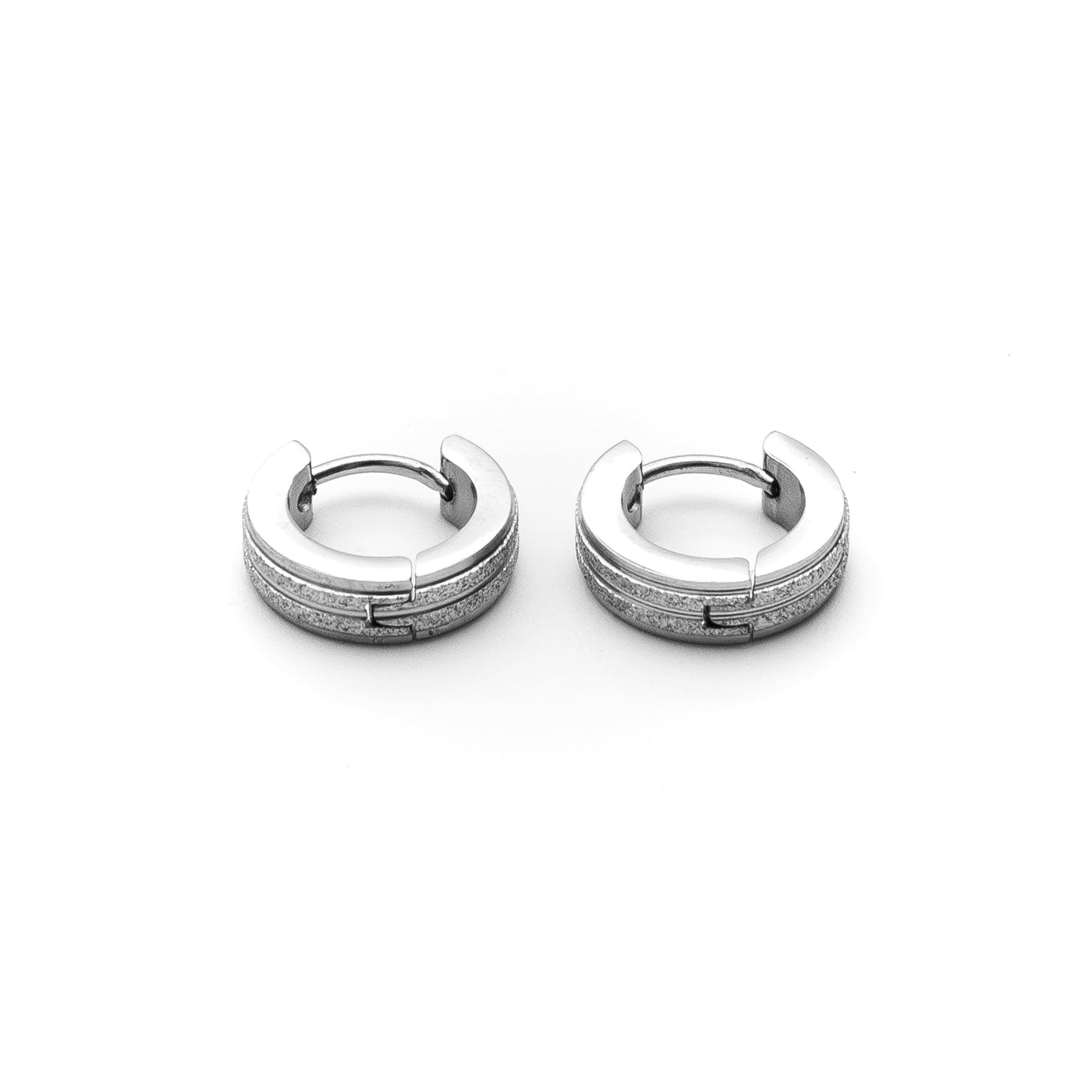Base Mens Stainless Steel Earrings