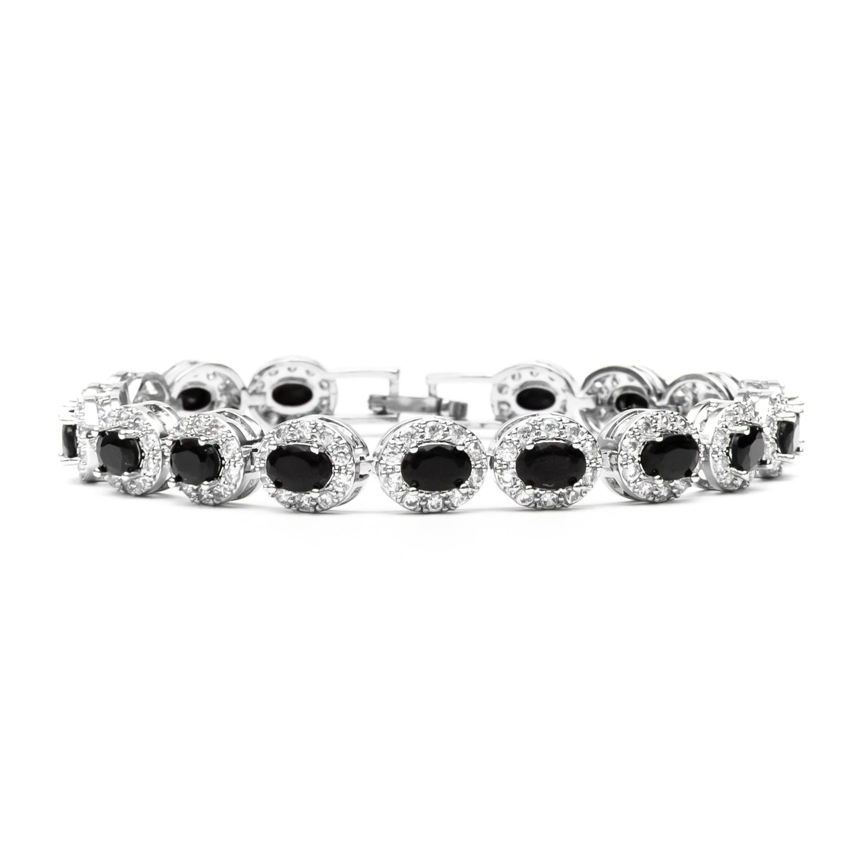 Black Halo Cut Mens Bracelet