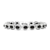 Black Halo Cut Mens Bracelet