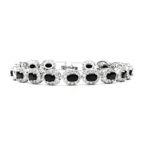 Black Halo Cut Mens Bracelet