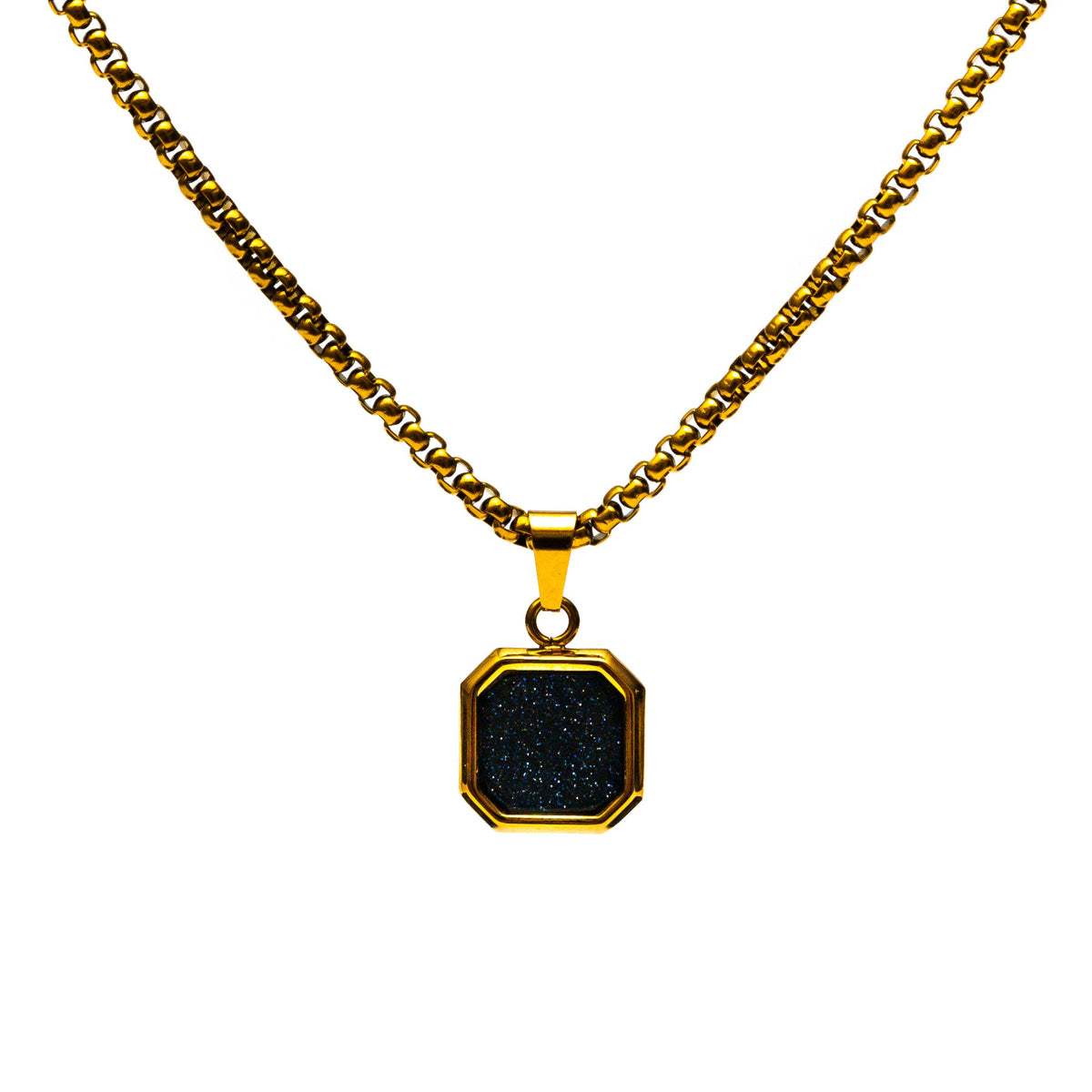 Black Icon Men's Gold Stainless Steel Chain
