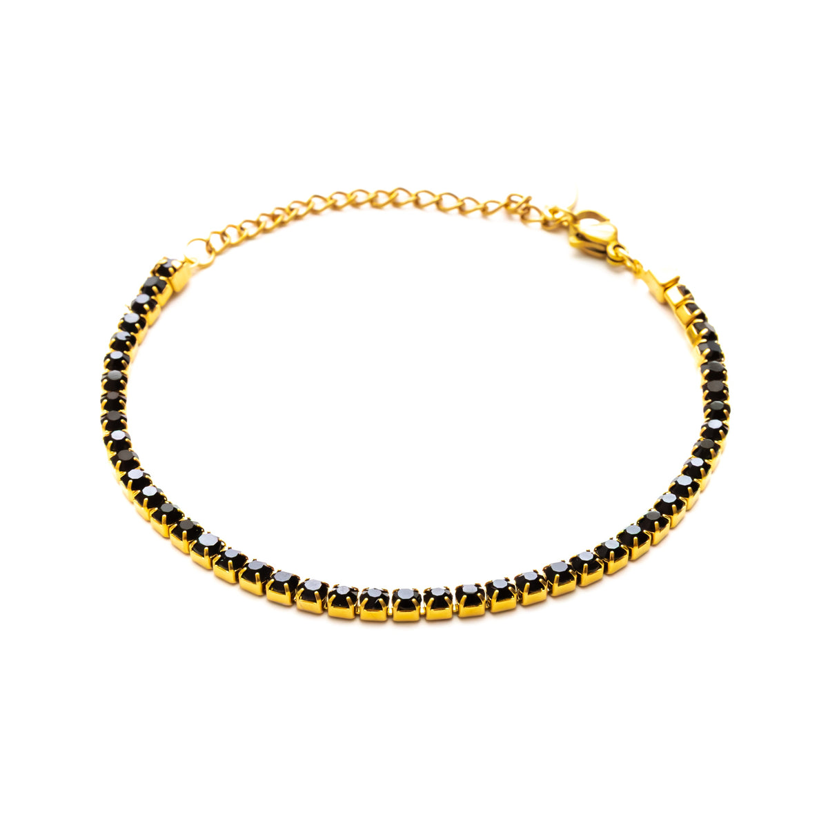 Black Royce Mens Gold Stainless Steel Bracelet