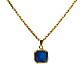 Blue Icon Men's Gold Stainless Steel Chain