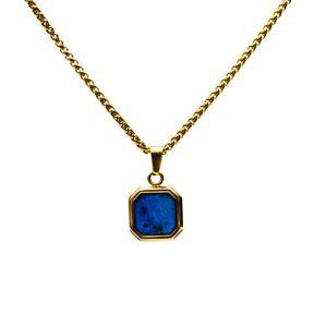 Blue Icon Men's Gold Stainless Steel Chain