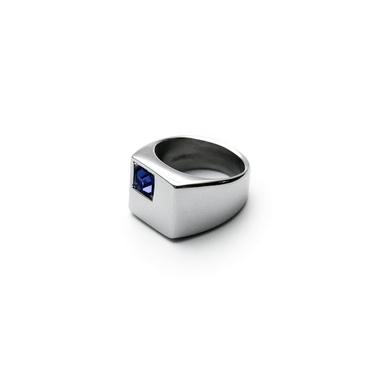 Blue Nova Mens Stainless Steel Ring