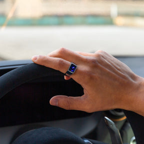Blue Opium Men's Stainless Steel Ring
