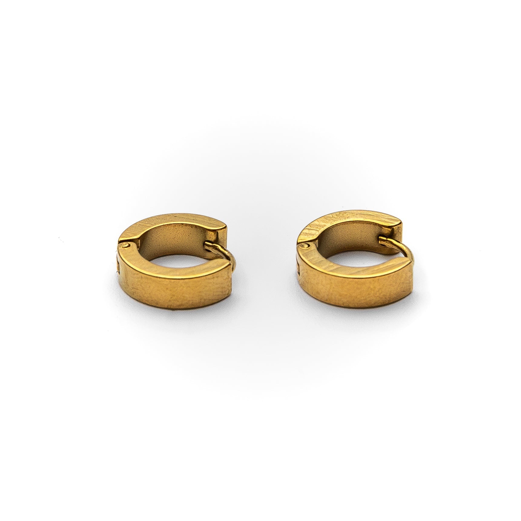 Brinco Argola Masculino Dourado Halo