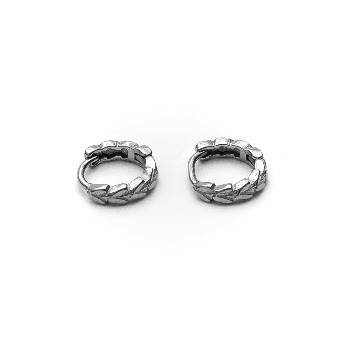 Brinco Masculino de Aco Inoxidavel Garland prata