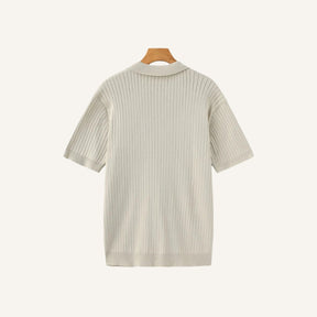 Camisa Polo Canelada Premium Sollome bege