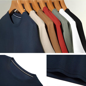 Camiseta Masculina Old Money Básica Texturizada Belmont