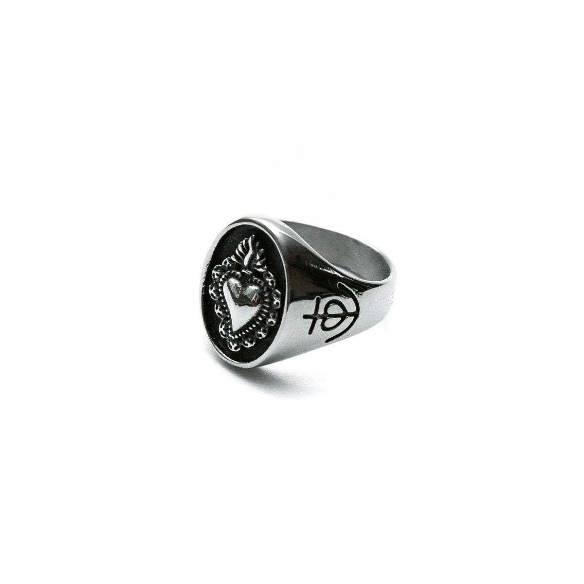 Charm Mens Stainless Steel Ring