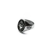 Charm Mens Stainless Steel Ring