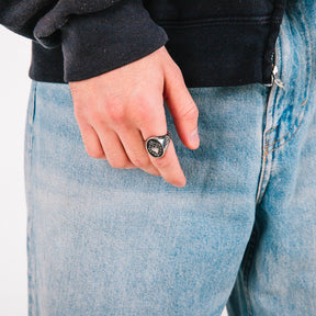 Charm Mens Stainless Steel Ring