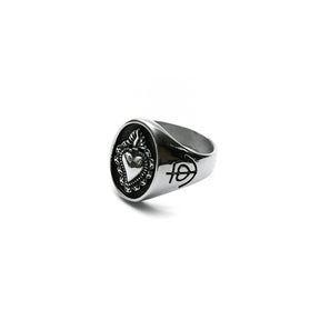 Charm Mens Stainless Steel Ring