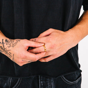 Core Gold Mens Stainless Steel Ring
