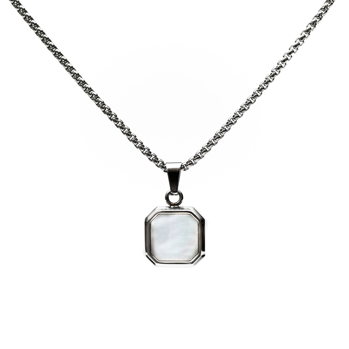 Corrente Masculina Aco Inoxidavel White Icon