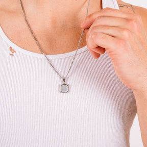 Corrente Masculina Aco Inoxidavel White Icon