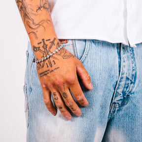 Glace Cristallo Mens Bracelet
