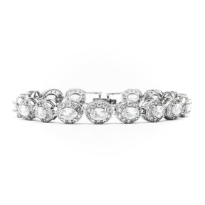 Glace Halo Cut Mens Bracelet