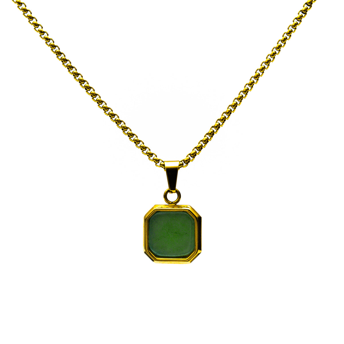 Green Icon Men's Gold Stainless Steel Chain