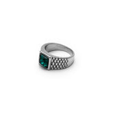 Green Relix Men’s Stainless Steel Ring