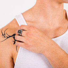 Mafioso Mens Stainless Steel Ring