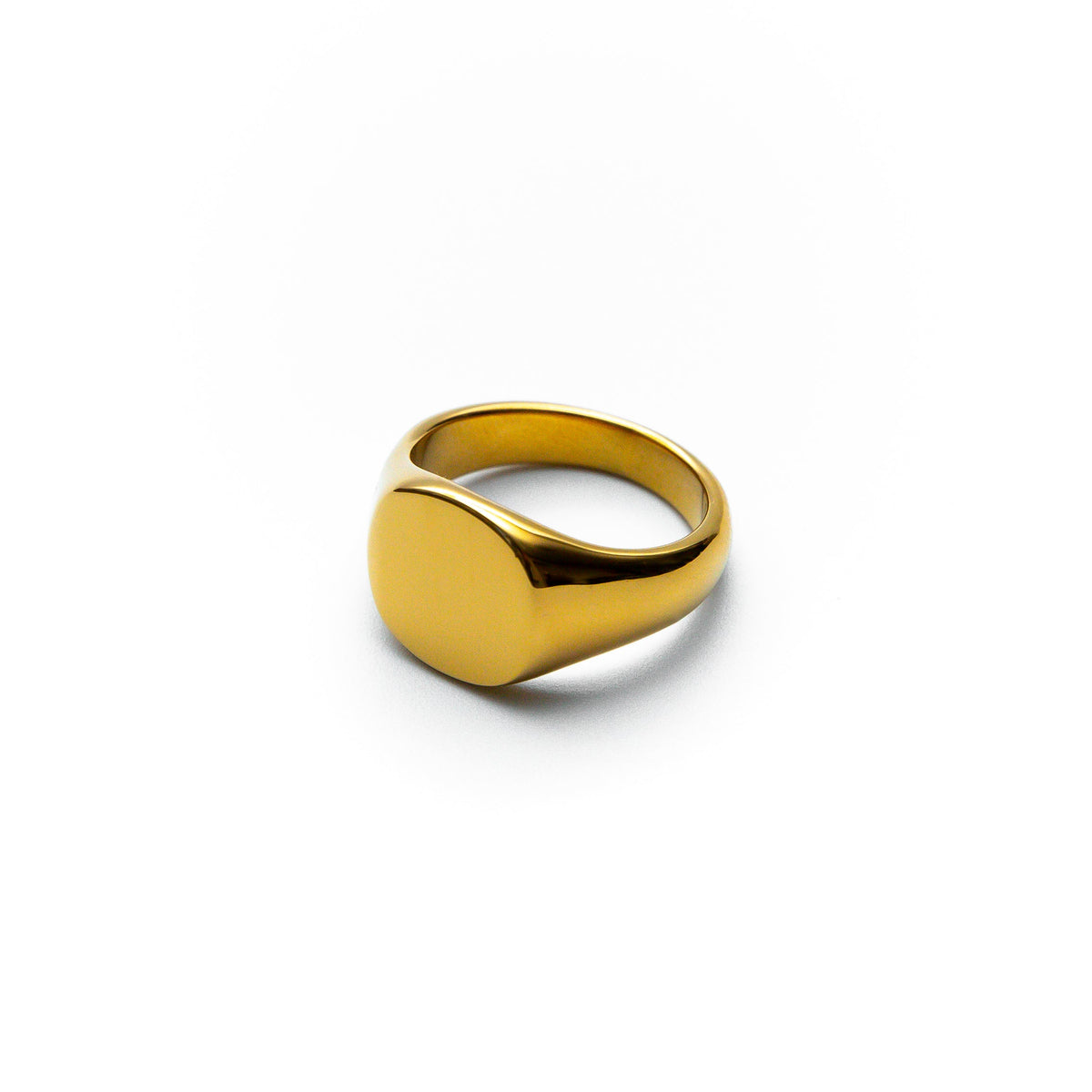 Milan Mens Gold Stainless Steel Ring