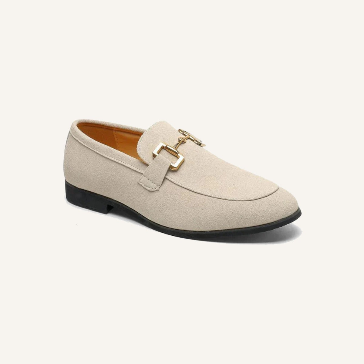 Mocassim Loafer Masculino de Camurça Luxury bege