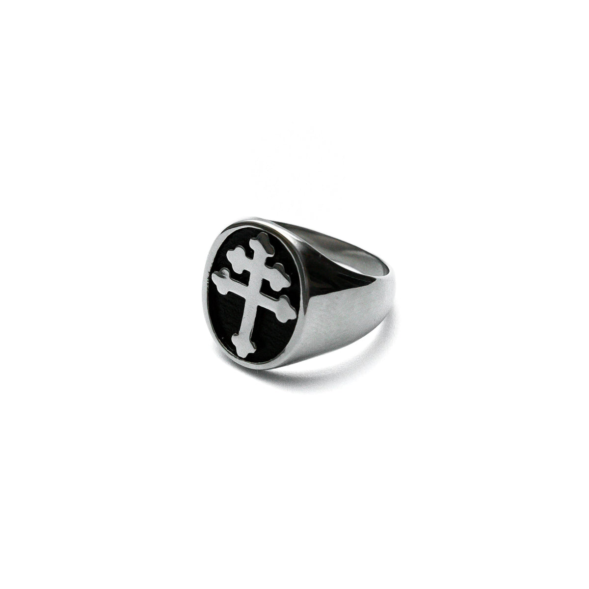Omen Mens Stainless Steel Ring