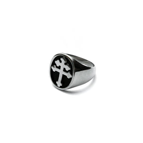 Omen Mens Stainless Steel Ring