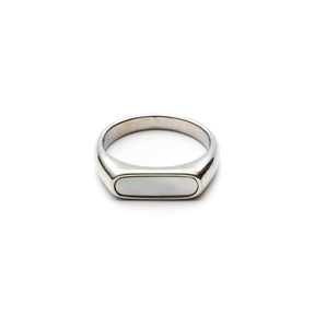 Pearl Slate Mens Ring