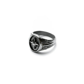 Polaris Mens Stainless Steel Ring