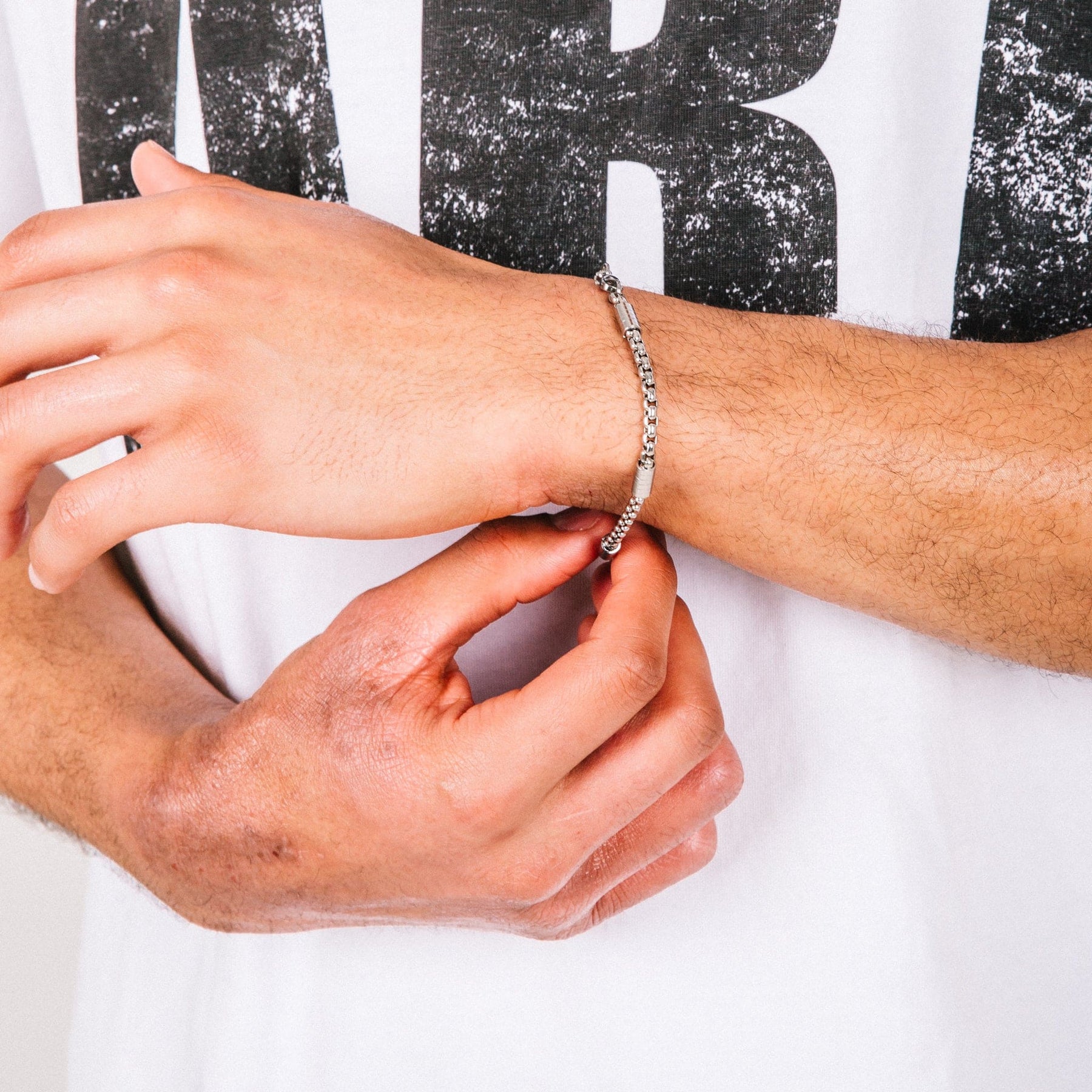 Pulseira Masculina Aço Inoxidável Derage