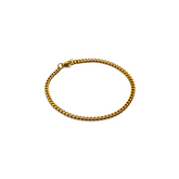 Pulseira Masculina Aco Inoxidavel Dourada Luxus