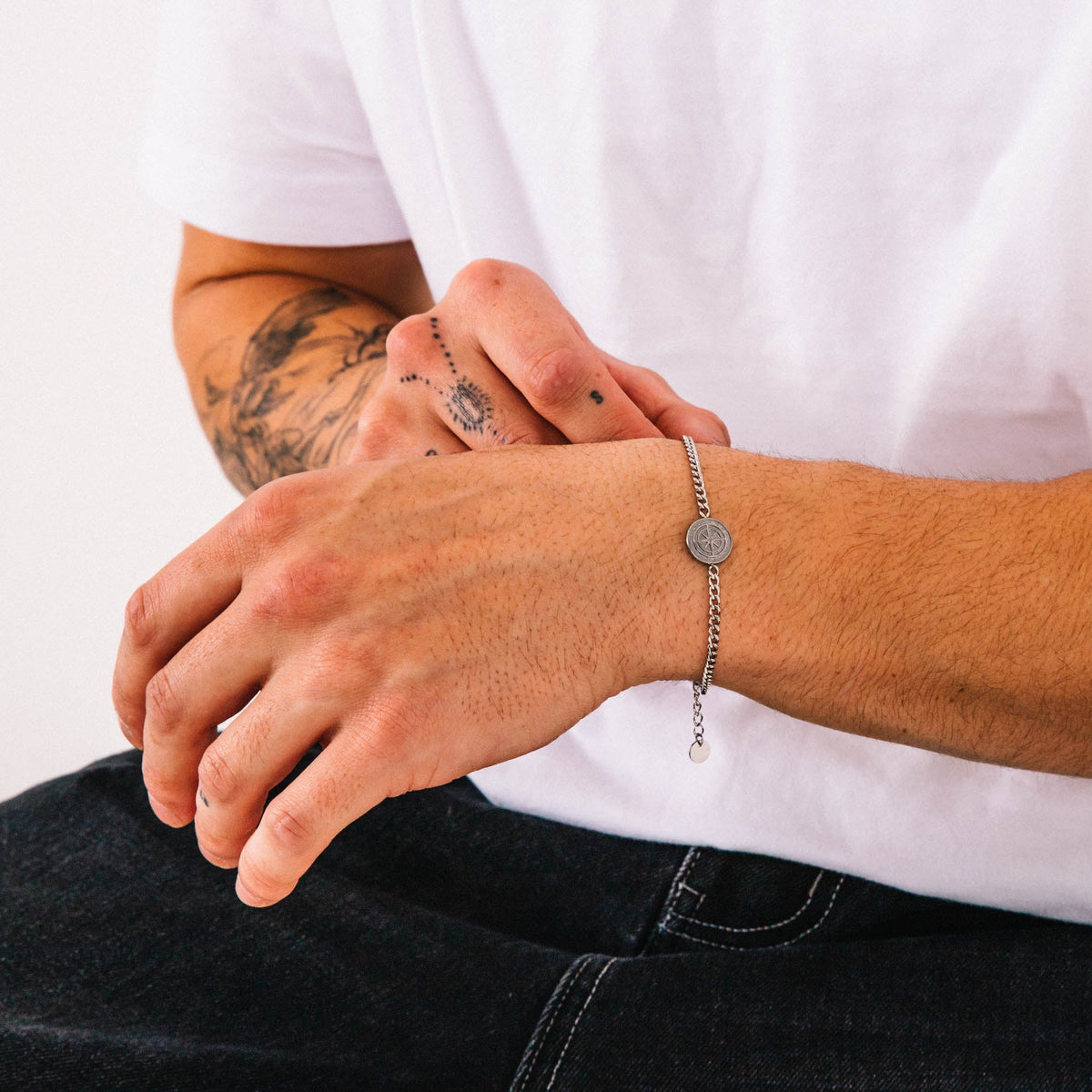 Pulseira Masculina Aco Inoxidavel Navigator