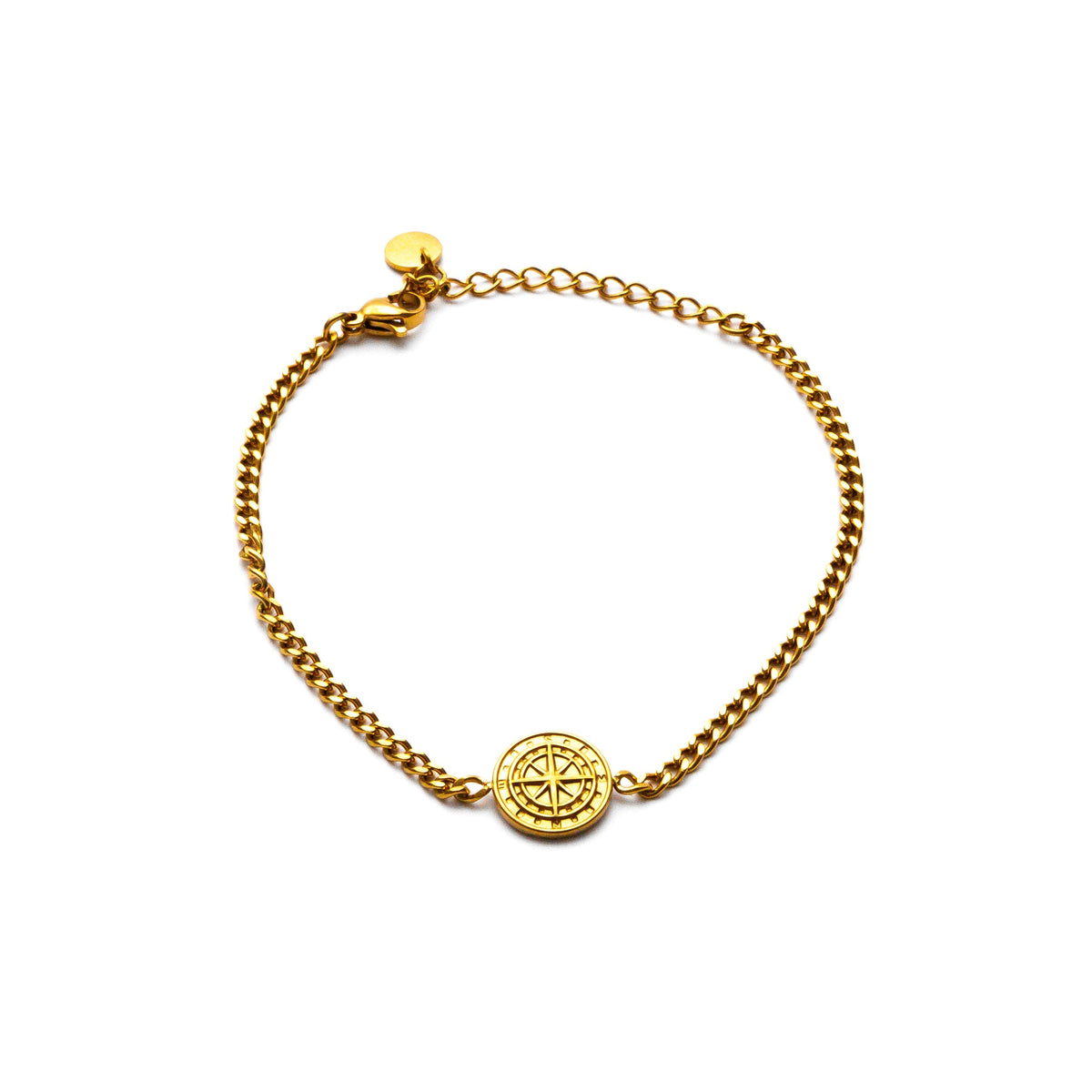 Pulseira Masculina Dourada Navigator